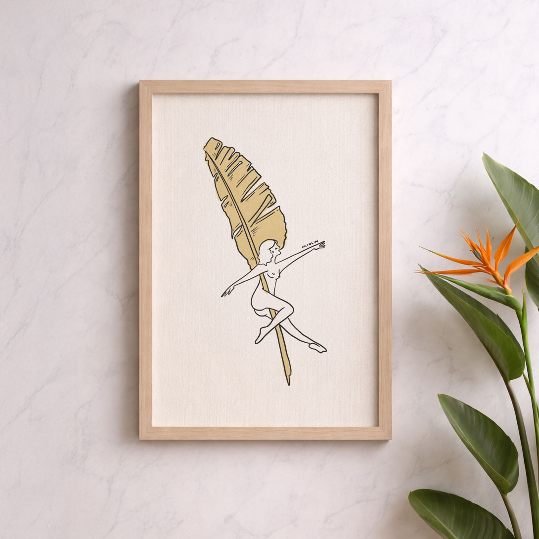 Birds of Paradise Dancer Print - Floral Dancing Collection